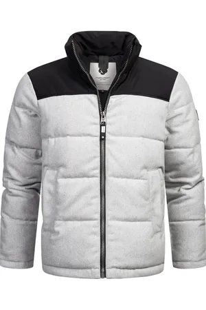 Ragwear Steppjacke Waldess Gesteppte Herren Outdoorjacke in Woll-Optik