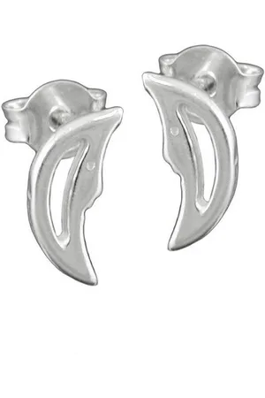 GALLAY Paar Ohrstecker Ohrring 12x5mm Halbmond mit Gesicht glänzend Silber 925 (1-tlg) - Verkäufer: Cats Collection