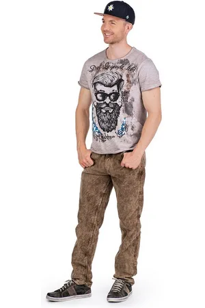 hangOwear Trachtenjeans Cordhose Herren - HANNES CORD LANG - schlamm - Verkäufer: Alpenwahnsinn Tracht & Lifestyle