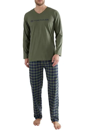 TOM TAILOR Pyjama Herren Pyjama kariert (1 tlg) - Verkäufer: MASKADOR GmbH (Herstellerverkauf)