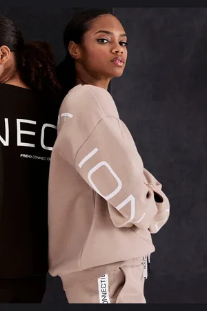 French Connection Sweatshirt mit großem Logodruck auf dem Rücken