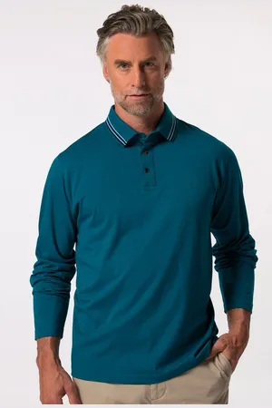 Boston Park Poloshirt Poloshirt Langarm Druckknöpfe - Verkäufer: Popken Fashion Group