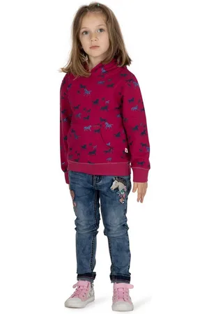 Salt & Pepper Kapuzensweatshirt AOP glitter Horse mit kuscheliger Innenseite