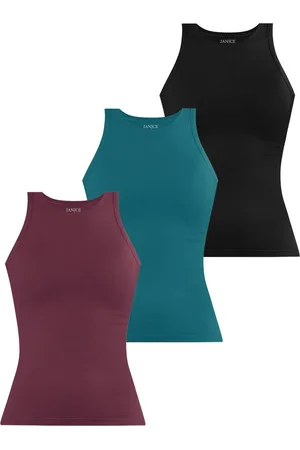 Janice Tanktop 3 x Damen Top hochgeschlossen Nauta Trägertop aus Baumwolle - Verkäufer: NORMANI