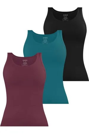 Janice Tanktop 3 x Damen Top Nazca Trägertop aus Baumwolle - Verkäufer: NORMANI