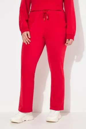 Ulla Popken Schlupfhose Sweat-Hose Ruby gerades Bein Elastikbund Bindeband - Verkäufer: Popken Fashion Group
