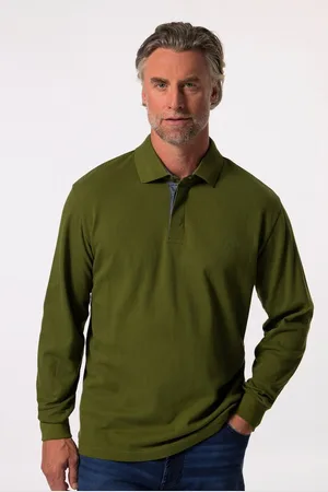 Boston Park Poloshirt Poloshirt Langarm Struktur-Jersey - Verkäufer: Popken Fashion Group