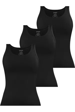Janice Tanktop 3 x Damen Top Nazca Trägertop aus Baumwolle - Verkäufer: NORMANI