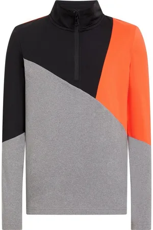 mc kinley Rollkragenpullover Ki.-Funktions-Shirt Ikay II J MELANGE/RED/RED WINE - Verkäufer: SportTimm