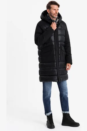 Ombre Clothing Winterjacke Lange Steppjacke für Herren - Verkäufer: