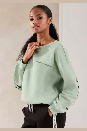 French Connection Sweatshirt mit großem Logodruck auf dem Rücken