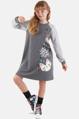 Denokids Shirtkleid Wild Cat mit Katzen-Motiv