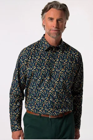 Boston Park Businesshemd Hemd Langarm florales Muster bis 8 XL - Verkäufer: Popken Fashion Group