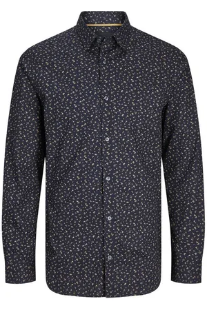 JACK & JONES Longsleeve JPRBLALEEDS PRINT DOBBY L/S SHIRT L - Verkäufer: RETURN