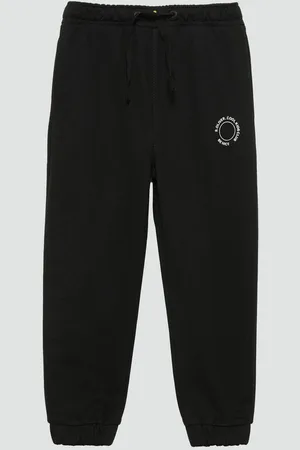 QS by s.Oliver Leggings Unisex Jogginghose aus Sweat mit kleinem Print-Detail Durchzugkordel - Verkäufer: