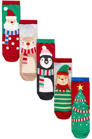 Next Kurzsocken 5er-Pack Söckchen Weihnachtsmotiv mit Baumwolle (5-Paar) - Verkäufer: Germany GmbH