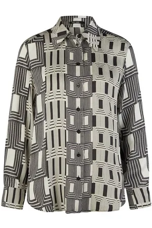 Marc Aurel Blusenshirt Bluse mit Art Déco Print offwhite varied - Verkäufer: Lieblingsstücke