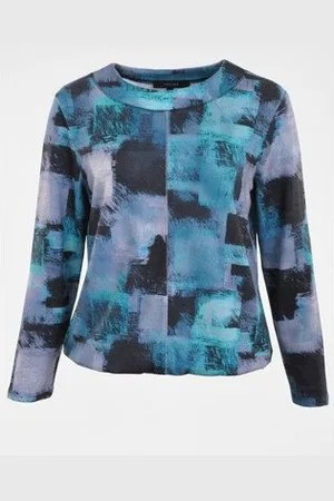 NAVIGAZIONE Langarmshirt Damen Flauschshirtbl - Verkäufer: Heynmöller-Kleidung GmbH