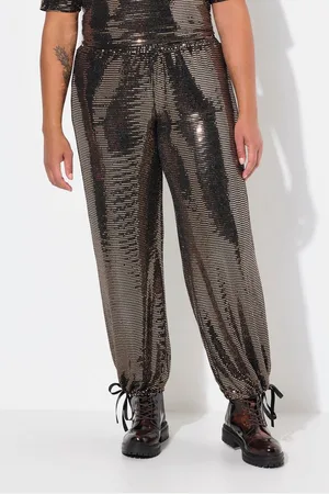 Angel of Style Schlupfhose Hose gerades Bein Paillettenoptik Elastikbund - Verkäufer: Popken Fashion Group