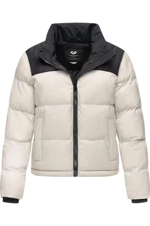 Ragwear Steppjacke Serah stylische Damen Winterjacke im Colourblocking-Design
