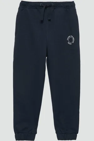 QS by s.Oliver Leggings Unisex Jogginghose aus Sweat mit kleinem Print-Detail Durchzugkordel - Verkäufer: