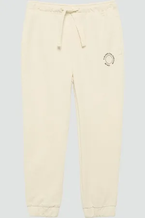 QS by s.Oliver Leggings Unisex Jogginghose aus Sweat mit kleinem Print-Detail Durchzugkordel - Verkäufer:
