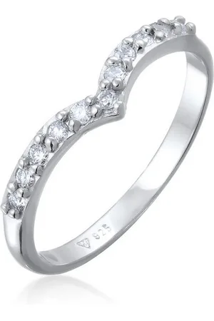Elli DIAMONDS Diamantring Lab Grown Diamanten Weiß Brilliant Cut (0.044 ct) 925 Sterling Silver - Verkäufer: JULIE & GRACE GmbH
