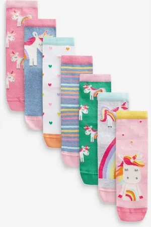 Next Kurzsocken 7er Pack Söckchen mit Baumwolle und Einhornmotiv (7-Paar) - Verkäufer: Germany GmbH