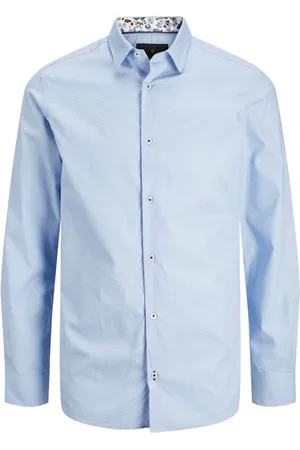 JACK & JONES Longsleeve JPRBLALEEDS PRINT DOBBY L/S SHIRT L - Verkäufer: RETURN