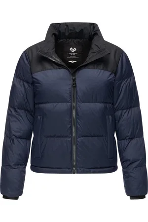 Ragwear Steppjacke Serah stylische Damen Winterjacke im Colourblocking-Design
