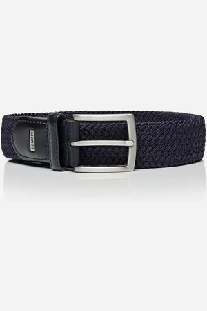 Carlo Monti Ledergürtel HAMBURG 3,5 cm breit, Elastischer Flechtgürtel, Casual-Business-Sportiv