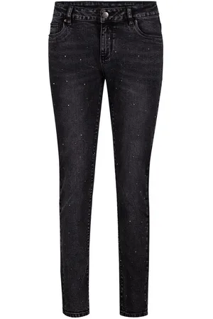 Cartoon Slim-fit-Jeans Modern fit jeans mit Strass