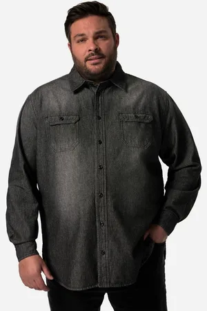 John.F. Gee Kurzarmhemd Jeanshemd Langarm Kentkragen bis 8 XL - Verkäufer: Popken Fashion Group