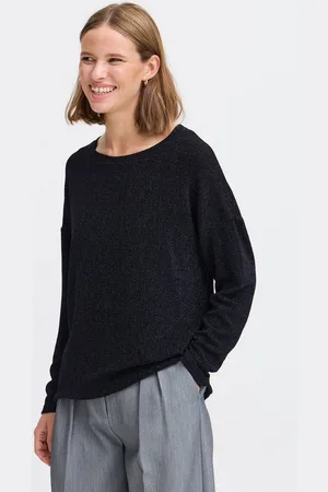 B YOUNG Longsleeve BYSHILOH LS TOP - lässiges Oberteil mit Glitzereffekt - Verkäufer: meinemarkenmode