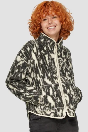 QS by s.Oliver Sweatshirt Teddyjacke mit All-over-Print - Verkäufer: s.Oliver
