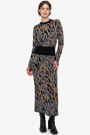 Sportalm Strickkleid mit allover Animalprint