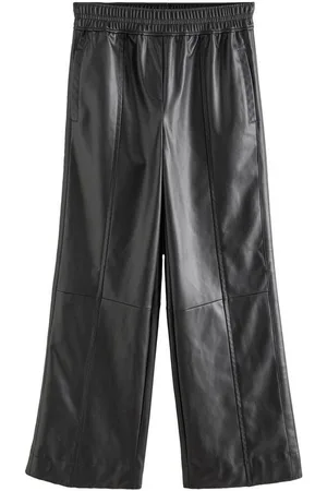Next Lederimitathose Polyurethan-Hose in Lederoptik mit weitem Bein (1-tlg) - Verkäufer: Germany GmbH