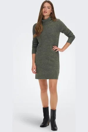 JACQUELINE DE YONG Strickkleid Langarm Mini Strickkleid Rollkragen Dress JDYELANOR (kurz) JDYELANOR L/S COWLNECK DRESS KNT - Verkäufer: ARIZONAS