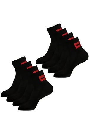 HUGO BOSS Freizeitsocken SH Rib Label CC (4-Paar) mit Plüschsohle - Verkäufer: bonvenon
