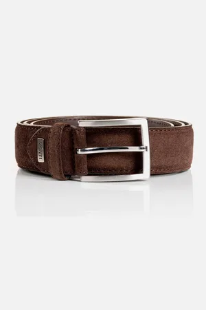 Carlo Monti Ledergürtel 3,5 cm breit, Business-Casual, Veloursleder, kürzbar