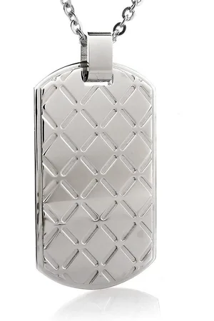 Karisma Kette mit Anhänger Edelstahl Moderner Dog Tag Anhänger mit Edelstahl Kette HSP9175.45cm - Verkäufer: Schmuck