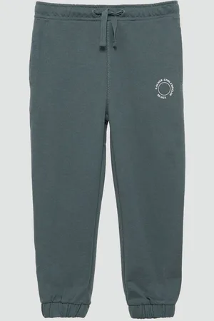 QS by s.Oliver Leggings Unisex Jogginghose aus Sweat mit kleinem Print-Detail Durchzugkordel - Verkäufer:
