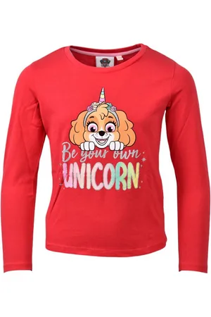 Paw Patrol Langarmshirt Skye - Be your own Unicorn Mädchen Shirt mit Glitzer aus Baumwolle Gr. 98- 128 cm - Verkäufer: Starkids Licensed Brands and more