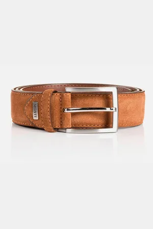Carlo Monti Ledergürtel 3,5 cm breit, Business-Casual, Veloursleder, kürzbar