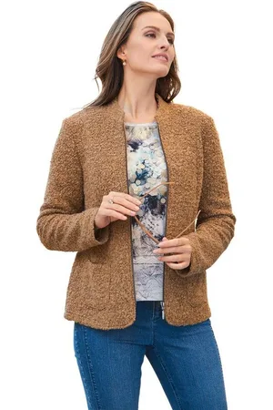 GOLDNER Blouson Kurzgröße: Kuschelweiche Bouclé-Jacke - Verkäufer:
