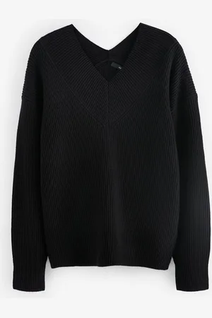 Next V-Ausschnitt-Pullover Gerippter Pullover mit V-Ausschnitt, Kurzgröße (1-tlg) - Verkäufer: Germany GmbH