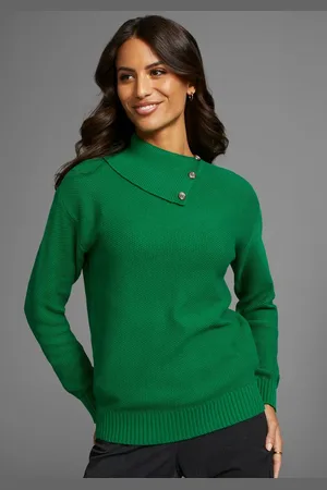 DELMAO Strickpullover mit Knöpfen