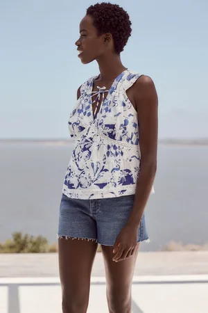Next Shirttop Ärmelloses Top mit Lochstickerei – Kurzgröße (1-tlg) - Verkäufer: Germany GmbH