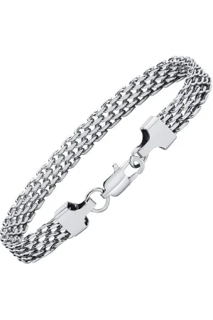Karma Edelstahlarmband Herrenarmband silber Edelstahl massiv (Armband Schmuck Geschenk), Silberarmband Herren Herrenschmuck - Verkäufer: Sanixa