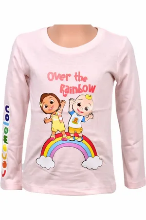 Cocomelon Langarmshirt Over the Rainbow Mädchen Shirt aus Baumwolle Gr. 92- 104 cm - Verkäufer: Starkids Licensed Brands and more